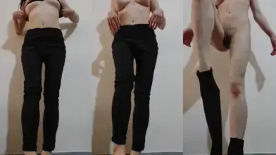 دختر اسکینی و خوش اندام ایرانی لخت میشه و خودارضایی میکنه